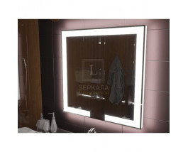 Зеркало с подсветкой для ванной комнаты Новара 85х85 см