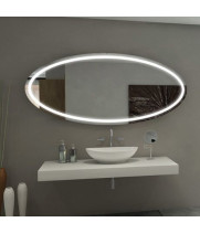 Овальное зеркало в ванную с подсветкой Монреаль