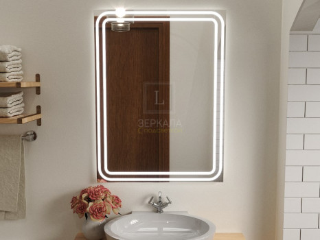 Зеркало с подсветкой для ванной комнаты Моресс 65х85 см